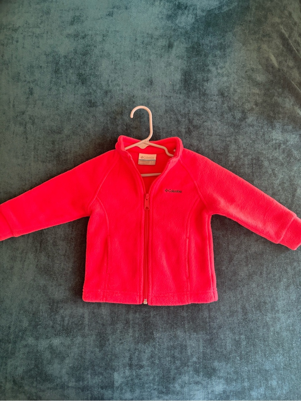 Columbia Bright Pink Full-Zip Fleece Jacket